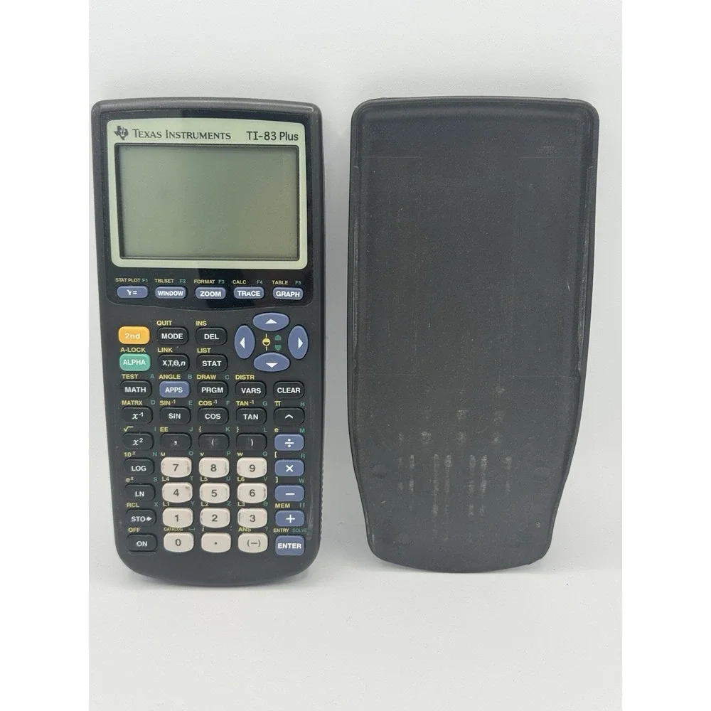 Texas Instruments TI-83 Plus Graphing Calculator W/Cover -‎ Tested
